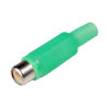 CONECTOR RCA HEMBRA VERDE