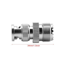 ADAPTADOR BNC MACHO - UHF  PL  HEMBRA