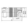 ADAPTADOR BNC MACHO - UHF  PL  HEMBRA