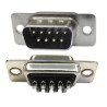 CONECTOR SUB-D METAL MACHO 9 PINES CHASIS