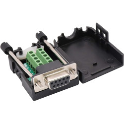 CONECTOR SUB-D METAL HEMBRA 9 PINES TORNILLO
