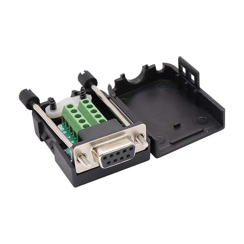 CONECTOR SUB-D METAL HEMBRA 9 PINES TORNILLO