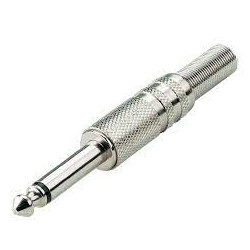 CONECTOR JACK 6 35MM MACHO MONO METAL