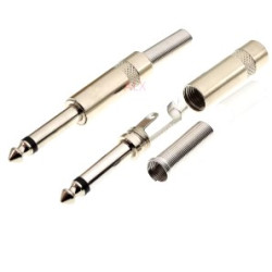 CONECTOR JACK 6 35MM MACHO MONO METAL