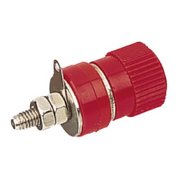 BORNE ROJO 30A BANANA HEMBRA Ø4mm CHASIS