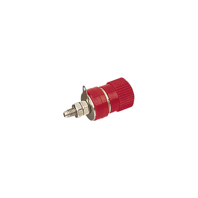 BORNE ROJO 30A BANANA HEMBRA Ø4mm CHASIS BORNE ROJO 30A BANANA HEMBRA Ø4mm CHASIS