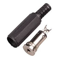 CONECTOR JACK 2 5MM HEMBRA AEREO ST  PLASTICO