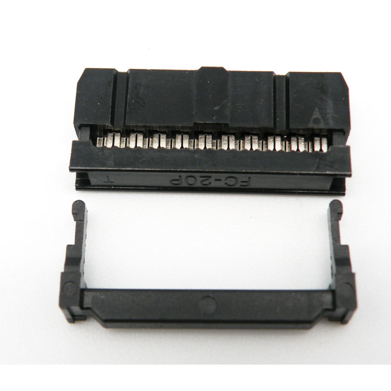 CONECTOR HEMBRA IDC 20 PINES CABLE PLANO DOBLE