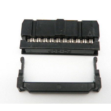 CONECTOR HEMBRA IDC 20 PINES CABLE PLANO DOBLE