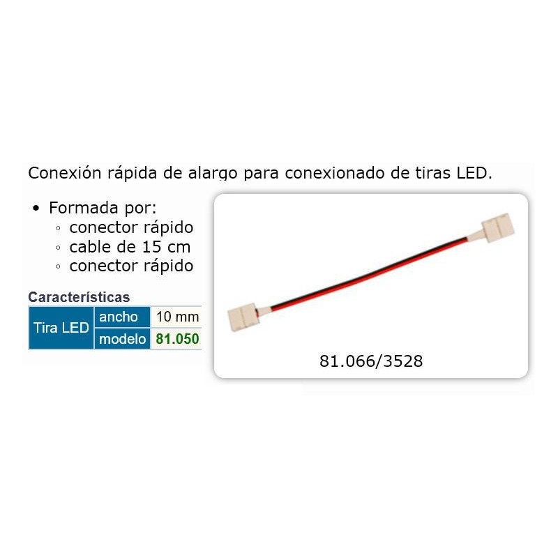 CONEXION RAPIDA PROLONGADOR TIRAS LED 5050 CONEXION RAPIDA PROLONGADOR TIRAS LED 5050