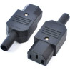 CONECTOR HEMBRA AEREA 10A 250V C/RANURA