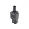 CONECTOR HEMBRA AEREA 10A 250V C/RANURA