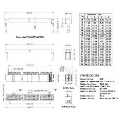 CONECTOR HEMBRA IDC 40 PINES