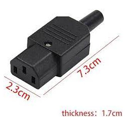 CONECTOR HEMBRA IEC-C13 AEREO