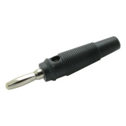 BANANA 4MM FUNDA DE GOMA NEGRA