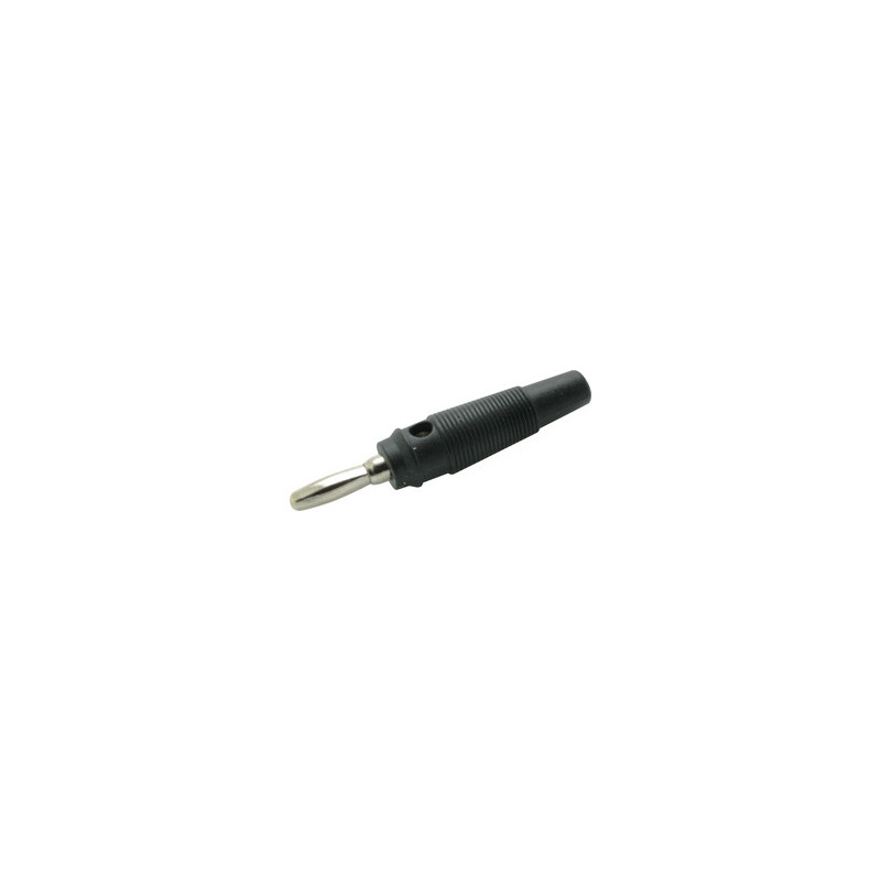 BANANA 4MM FUNDA DE GOMA NEGRA