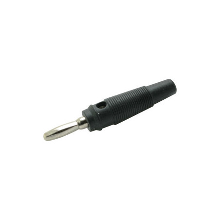 BANANA 4MM FUNDA DE GOMA NEGRA
