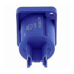 CONECTOR NEUTRIK POWERCON CHASIS AZUL 16A CERTIFIC