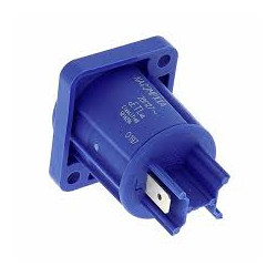 CONECTOR NEUTRIK POWERCON CHASIS AZUL 16A CERTIFIC