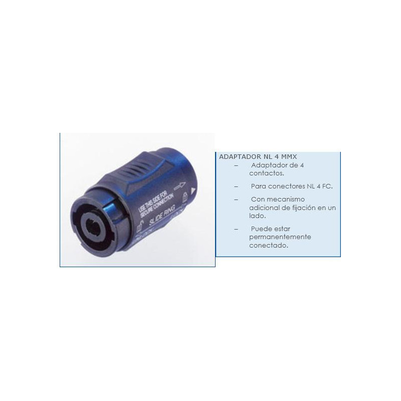 ADAPTADOR NL 4 MMX MACHO NEUTRIK
