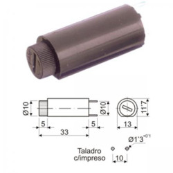 PORTAFUSIBLE 5X20mm C I VERTICAL PF-9