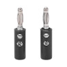 BANANA Ø 4MM BICONEXION FIJACION A TORNILLO NEGRA
