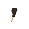 BANANA NEGRA 2MM ORO C/TOMA