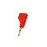 BANANA ROJA 2MM ORO C/TOMA