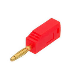 BANANA ROJA 2MM ORO C/TOMA