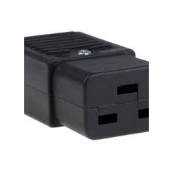 CONECTOR C19 HEMBRA AEREO RECTO 3 PINES 16A