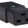 CONECTOR C19 HEMBRA AEREO RECTO 3 PINES 16A