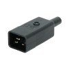 CONECTOR C20 MACHO RECTO AEREO 3 PINES 16A