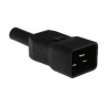CONECTOR C20 MACHO RECTO AEREO 3 PINES 16A