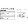 CONECTOR HEMBRA AEREA ALIM CON TORN PARA 2 5x5 5mm