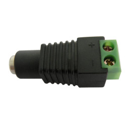 CONECTOR HEMBRA AEREA ALIM CON TORN PARA 2 1x5 5mm