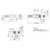 CONECTOR JACK ALIMENTACION 2 5x5 5mm LARGO 9mm