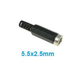 BASE HEMBRA ALIMENTACION PARA CONECTOR 2 5x5 5mm