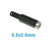BASE HEMBRA ALIMENTACION PARA CONECTOR 2 5x5 5mm