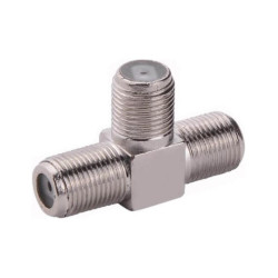 CONECTOR F TRIPLE HEMBRA