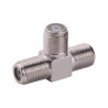CONECTOR F TRIPLE HEMBRA