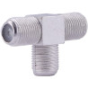 CONECTOR F TRIPLE HEMBRA