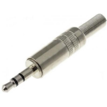 CONECTOR JACK 3 5 ST MACHO CROMADO