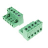 REGLETA/CLEMA HEMBRA AEREA 5 PINES R 5 8MM VERDE
