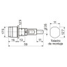 PORTAFUSIBLE EMPOTRAR 6X32mm FASTON