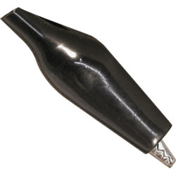 PINZA COCODRILO PEQUEÑA 27mm FUNDA NEGRA