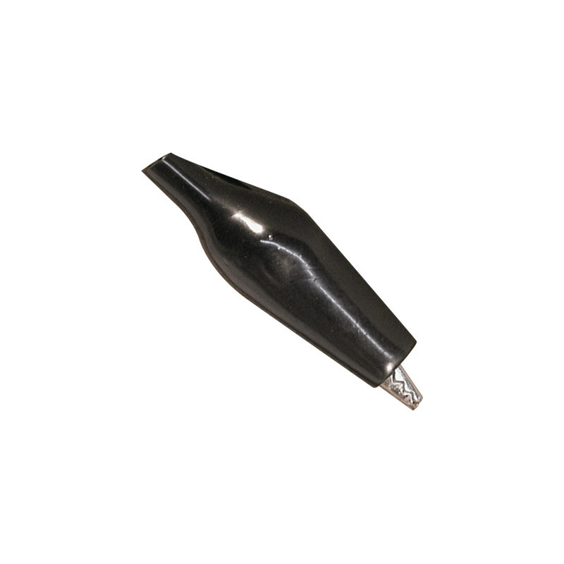 PINZA COCODRILO PEQUEÑA 27mm FUNDA NEGRA