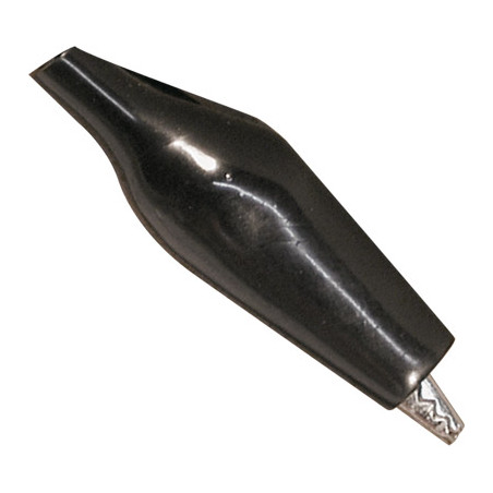 PINZA COCODRILO PEQUEÑA 27mm FUNDA NEGRA