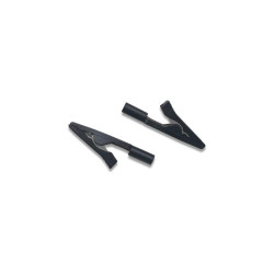 PINZA COCODRILO AISLADA PARA BANANA 2mm NEGRA