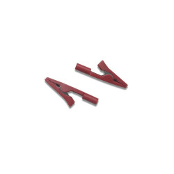 PINZA COCODRILO AISLADA PARA BANANA 2mm ROJA