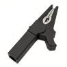 PINZA DE COCODRILO NEGRA DE  55mm CON AISLAMIENTO